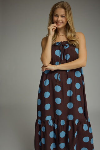Blue Moon Polka Dot Dress - Sugar Co.