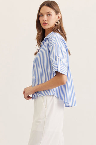 Blue Skies Stripe Top - Sugar Co.