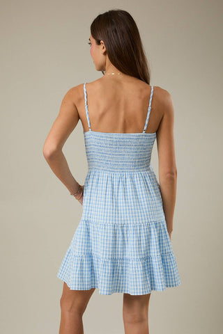 Bluebell Picnic Tiered Mini Dress - Sugar Co.