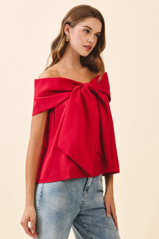 Bow Off The Shoulder Top - Sugar Co.
