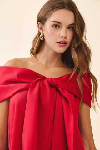 Bow Off The Shoulder Top - Sugar Co.