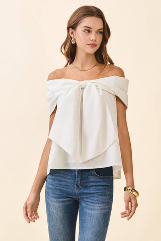 Bow Off The Shoulder Top - Sugar Co.