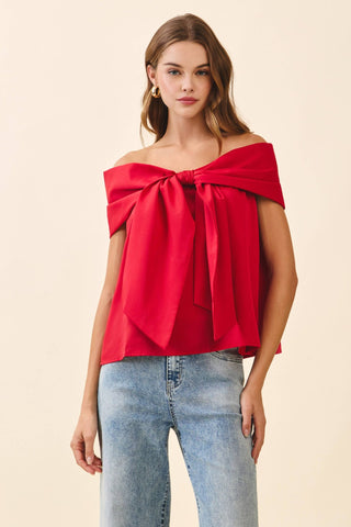 Bow Off The Shoulder Top - Sugar Co.