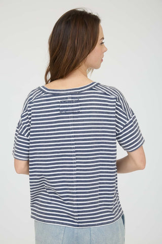 Breezy Washed Stripe Short Sleeve - Sugar Co.