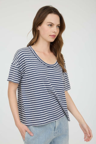 Breezy Washed Stripe Short Sleeve - Sugar Co.