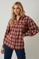 Lynn Plaid Top
