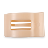Flat Rectangle Hair Clip | Large | Almond Beige
