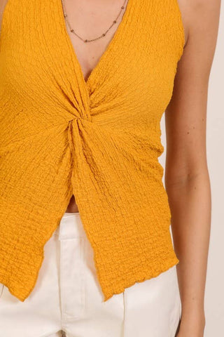 Golden Rush Twist Top
