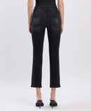 HIGH RISE ANKLE SLIM STRAIGHT JEANS