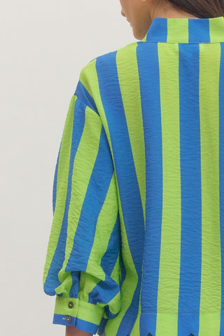 Cabana Crush Scallop Top Lime - Sugar Co.