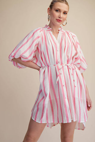 Candy Stripe Mini Dress - Sugar Co.