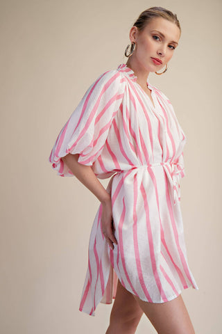 Candy Stripe Mini Dress - Sugar Co.