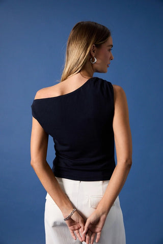 Capri One - Shoulder Knit Navy - Sugar Co.