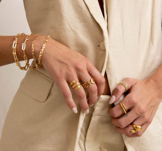 Carrie Paperclip Link Bracelet - Sugar Co.
