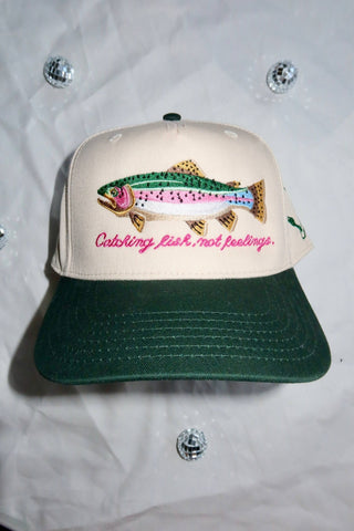 Catching Fish Not Feelings Trucker Hat  - Sugar Co.