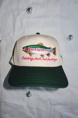 Catching Fish Not Feelings Trucker Hat  - Sugar Co.