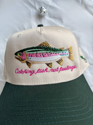 Catching Fish Not Feelings Trucker Hat  - Sugar Co.
