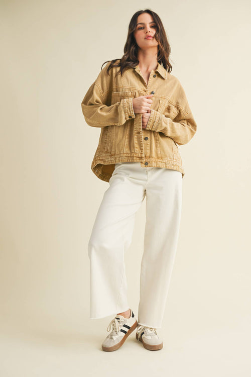 Backstory Denim Jacket Golden Rod