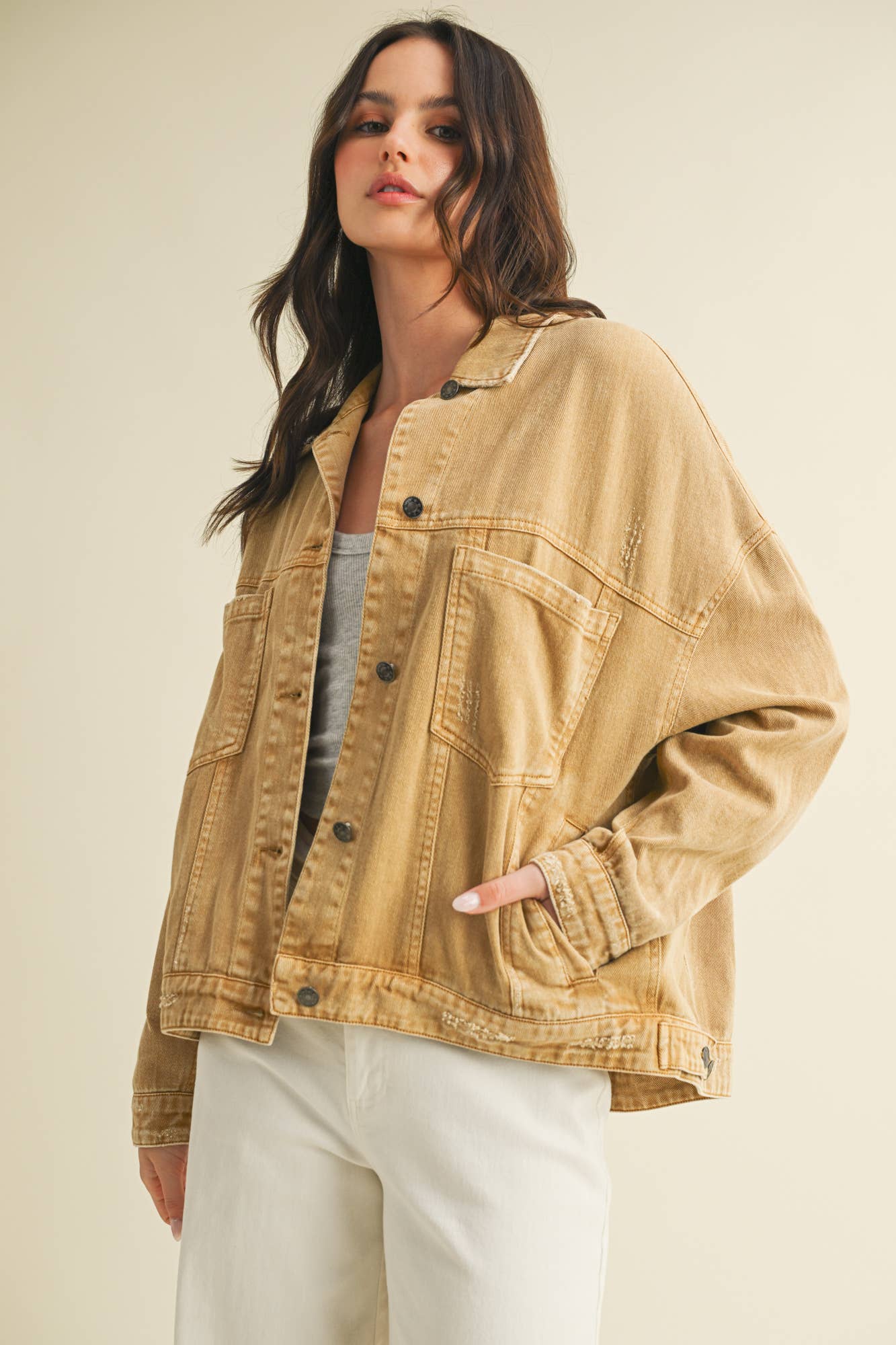 Backstory Denim Jacket Golden Rod
