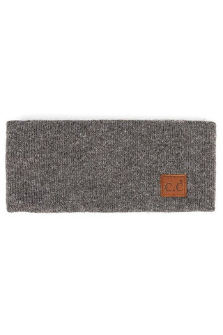 C.C Heather Knit Plain Head Wrap: Mint - Sugar Co.