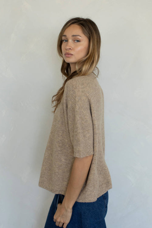 Cherie Cardigan: Tomato Red