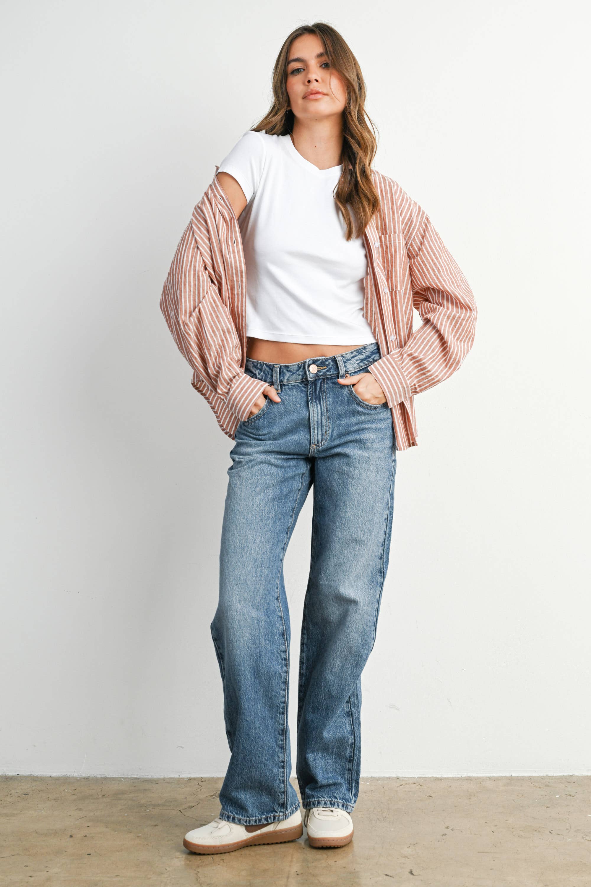 Beth button Up Brick