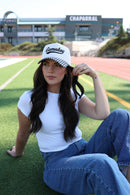 Gameday Gingham print hat 