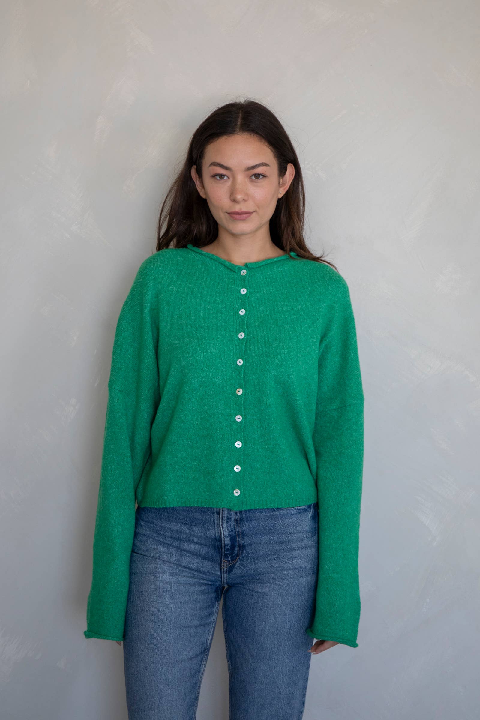 Kelly Green Piper Cardigan: Kelly Green