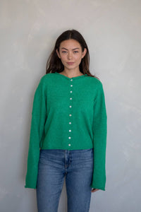 Kelly Green Piper Cardigan: Kelly Green