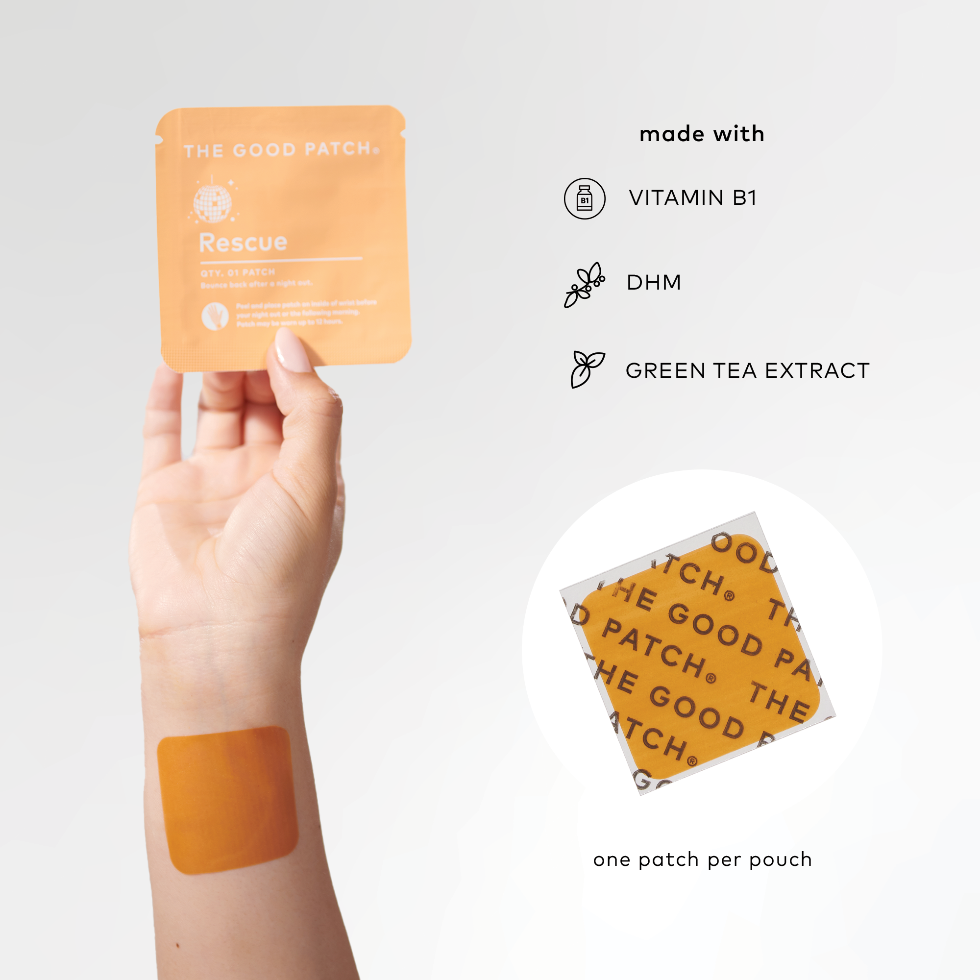 Rescue Wearable Wellness Patch Single