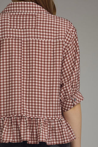 Checked Out & Chic Top - Sugar Co.