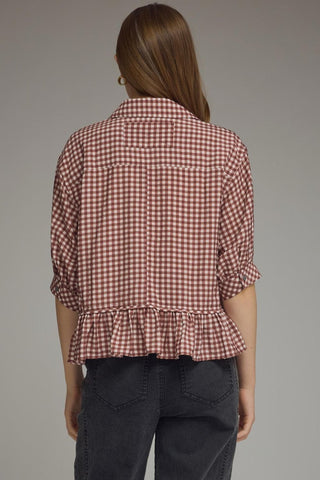 Checked Out & Chic Top - Sugar Co.