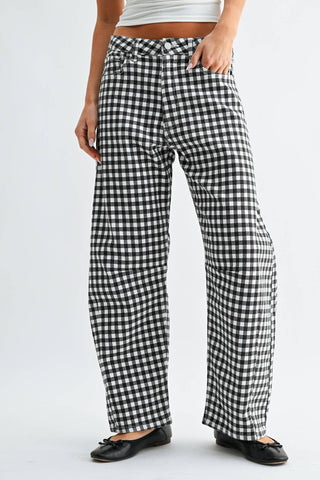 Checkmate Barrel Jeans - Sugar Co.