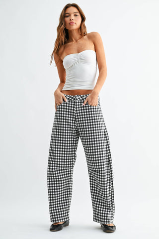Checkmate Barrel Jeans - Sugar Co.