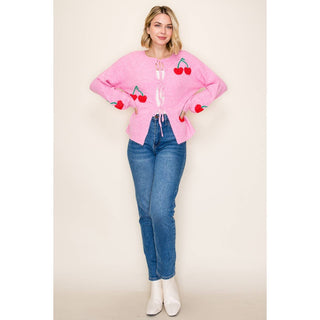 Cherry Amour Cardigan - Sugar Co.