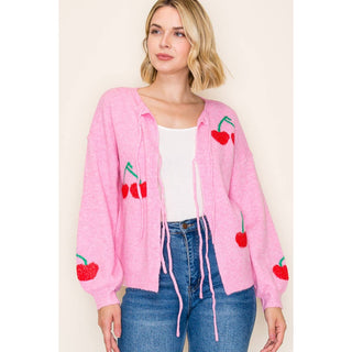Cherry Amour Cardigan - Sugar Co.