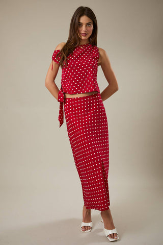 Cherry Charm Off - Shoulder Top - Sugar Co.