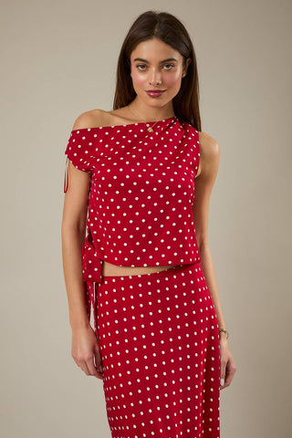 Cherry Charm Off - Shoulder Top - Sugar Co.