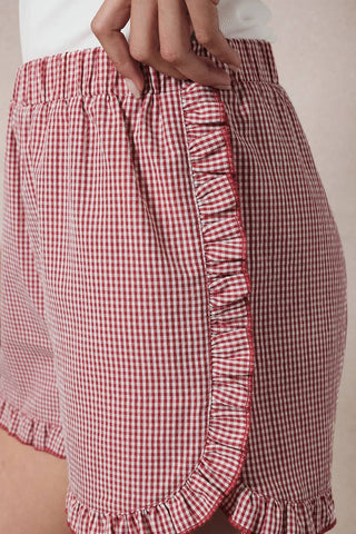 Cherry Picnic Ruffle Shorts - Sugar Co.
