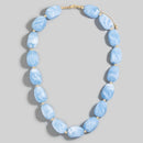 Chunky Marble Resin Beaded Necklace - Sugar Co.
