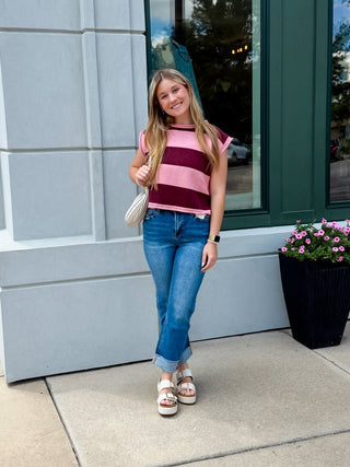 Clara Cap Sleeve Sweater - Sugar Co.