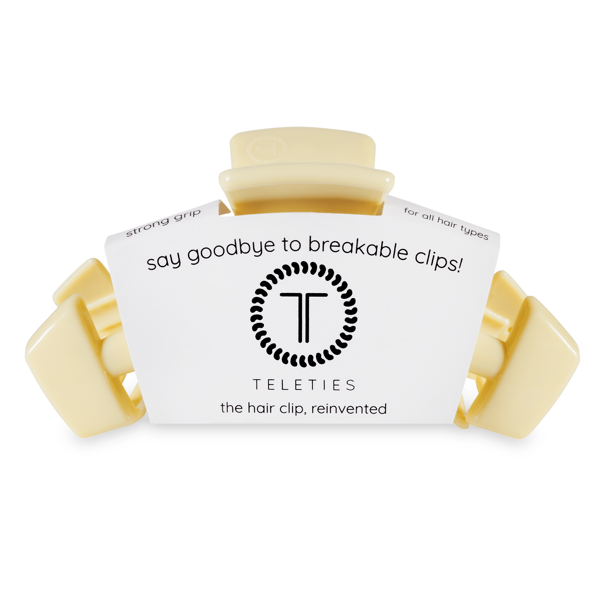 Classic Hair Clip | Large | Butter Yellow