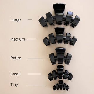 Classic | Jet Black | Petite | Claw Clip - Sugar Co.