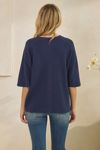 Cloudburst 3/4 Sleeve Tee - Sugar Co.
