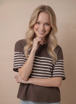 Cloudburst Mocha Drift Tee - Sugar Co.