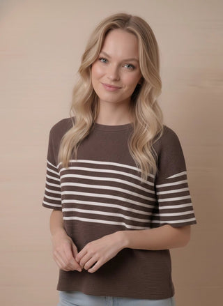 Cloudburst Mocha Drift Tee - Sugar Co.