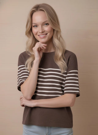 Cloudburst Mocha Drift Tee - Sugar Co.
