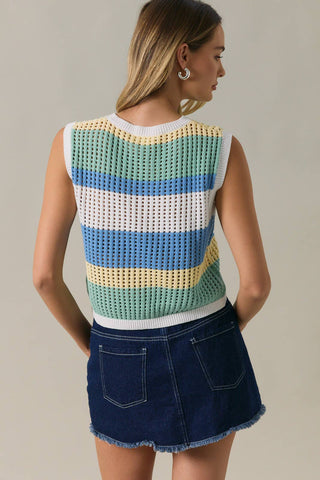Coastal Breeze Sweater Tank - Sugar Co.