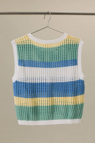 Coastal Breeze Sweater Tank - Sugar Co.