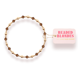 Cocoa Brown June Bracelet: Standard 6.75 inch - Sugar Co.